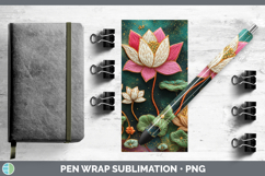 GorgeousFlowers 01 Embroider Pen Wrap design.
