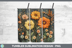GorgeousFlowers 01 Embroider Tumbler design.