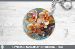 GorgeousFlowers 01 Embroider Keychain design.