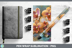 GorgeousFlowers 01 Embroider Pen Wrap design.