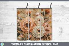 GorgeousFlowers 01 Embroider Tumbler design.