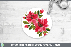 GorgeousFlowers 01 Embroidery Keychain design.