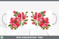 GorgeousFlowers 01 Embroidery Mug Wrap design.