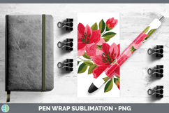 GorgeousFlowers 01 Embroidery Pen Wrap design.