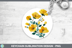 GorgeousFlowers 01 Embroidery Keychain design.