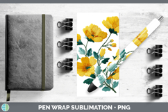 GorgeousFlowers 01 Embroidery Pen Wrap design.