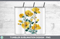 GorgeousFlowers 01 Embroidery Tumbler design.