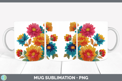 GorgeousFlowers 01 Embroidery Mug Wrap design.