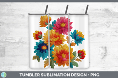 GorgeousFlowers 01 Embroidery Tumbler design.