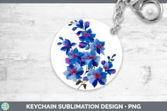 GorgeousFlowers 01 Embroidery Keychain design.