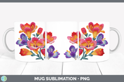 GorgeousFlowers 01 Embroidery Mug Wrap design.