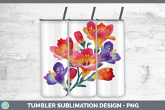 GorgeousFlowers 01 Embroidery Tumbler design.
