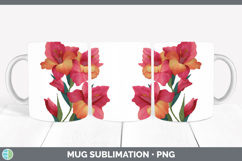 GorgeousFlowers 01 Embroidery Mug Wrap design.