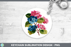 GorgeousFlowers 01 Embroidery Keychain design.