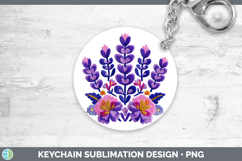 GorgeousFlowers 01 Embroidery Keychain design.