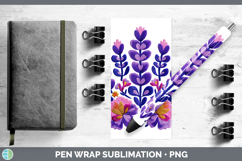 GorgeousFlowers 01 Embroidery Pen Wrap design.