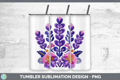 GorgeousFlowers 01 Embroidery Tumbler design.