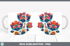 GorgeousFlowers 01 Embroidery Mug Wrap design.