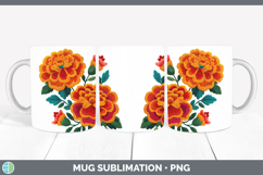 GorgeousFlowers 01 Embroidery Mug Wrap design.