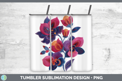 GorgeousFlowers 01 Embroidery Tumbler design.