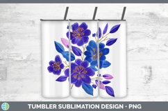 GorgeousFlowers 01 Embroidery Tumbler design.