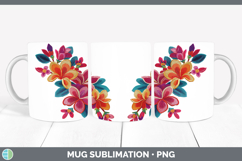 GorgeousFlowers 01 Embroidery Mug Wrap design.