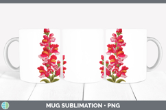 GorgeousFlowers 01 Embroidery Mug Wrap design.