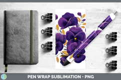 GorgeousFlowers 01 Embroidery Pen Wrap design.