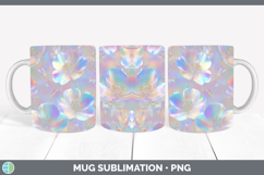 GorgeousFlowers 01 Holographic Mug Wrap design.