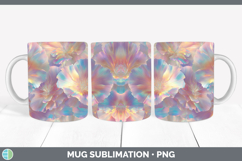 GorgeousFlowers 01 Holographic Mug Wrap design.