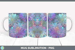 GorgeousFlowers 01 Holographic Mug Wrap design.
