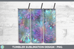 GorgeousFlowers 01 Holographic Tumbler design.