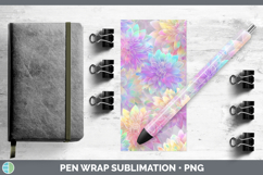 GorgeousFlowers 01 Holographic Pen Wrap design.