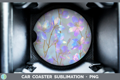 GorgeousFlowers 01 Holographic Car Coaster design.