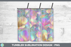 GorgeousFlowers 01 Holographic Tumbler design.