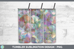 GorgeousFlowers 01 Holographic Tumbler design.