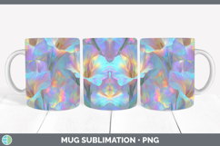 GorgeousFlowers 01 Holographic Mug Wrap design.