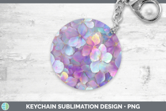 GorgeousFlowers 01 Holographic Keychain design.