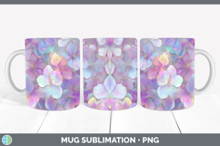 GorgeousFlowers 01 Holographic Mug Wrap design.