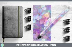 GorgeousFlowers 01 Holographic Pen Wrap design.