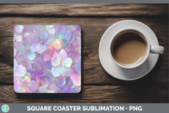 GorgeousFlowers 01 Holographic Square Coaster design.
