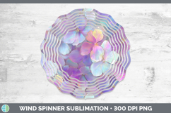 GorgeousFlowers 01 Holographic Wind Spinner design.