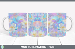GorgeousFlowers 01 Holographic Mug Wrap design.