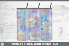 GorgeousFlowers 01 Holographic Tumbler design.