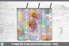 GorgeousFlowers 01 Holographic Tumbler design.