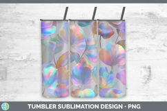 GorgeousFlowers 01 Holographic Tumbler design.