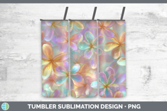 GorgeousFlowers 01 Holographic Tumbler design.