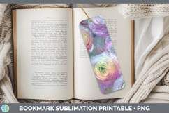 GorgeousFlowers 01 Holographic Bookmark design.