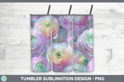 GorgeousFlowers 01 Holographic Tumbler design.