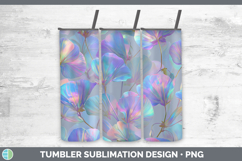 GorgeousFlowers 01 Holographic Tumbler design.